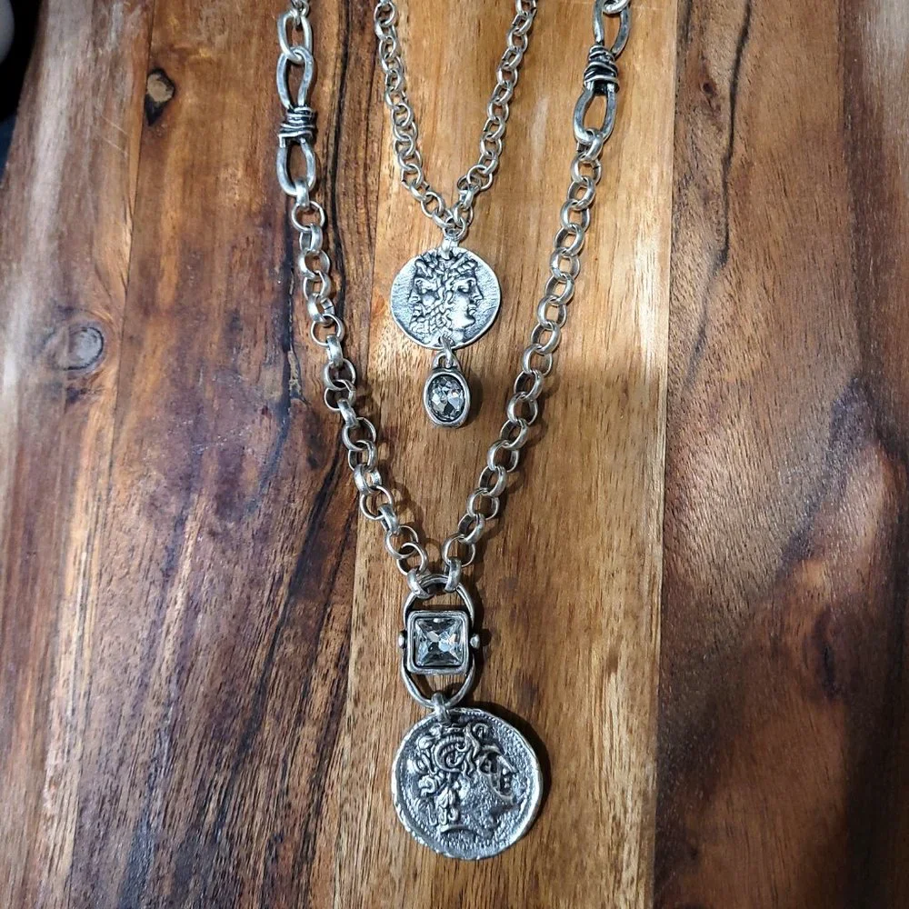 Chanour  LAYERS & COINS!   Necklace ONLY 3 PIECES LEFT. - Picture 2 of 2